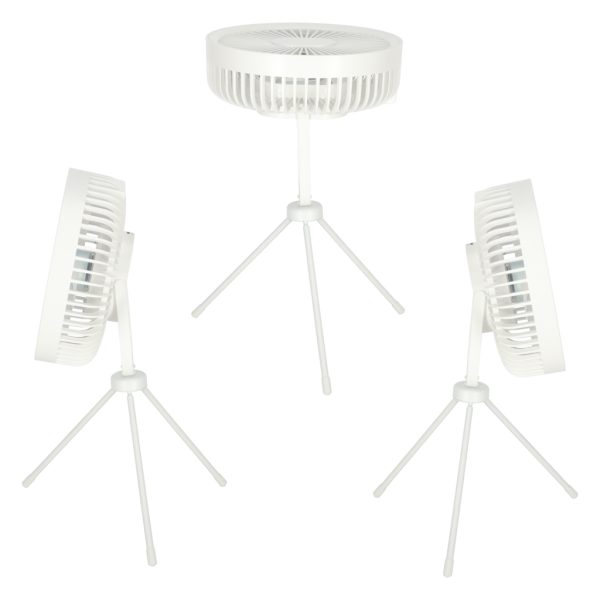 Mini standing desk fan white