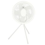 Mini standing desk fan white