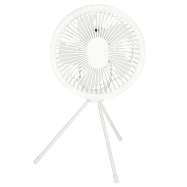 Mini standing desk fan white