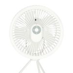 Mini standing desk fan white
