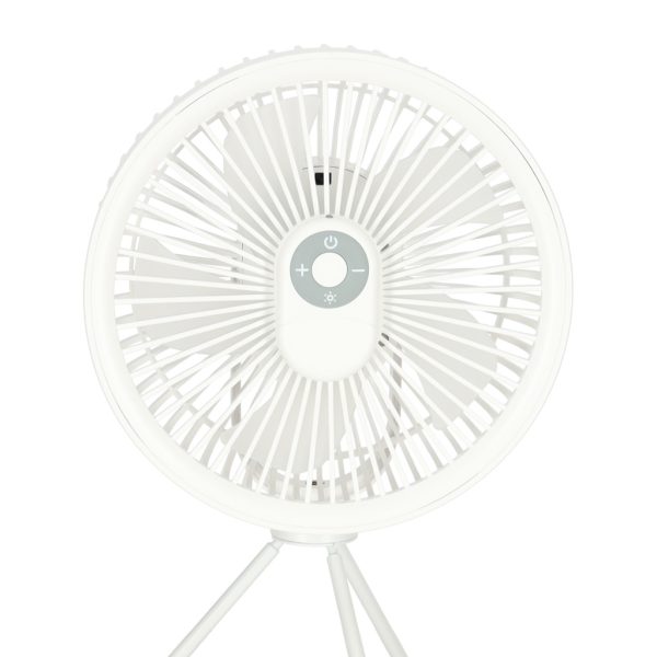 Mini standing desk fan white
