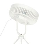 Mini standing desk fan white