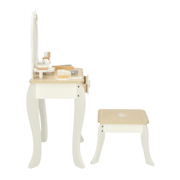 Wooden Vanity Table with Accessories
