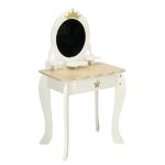 Wooden Vanity Table with Accessories