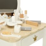 Wooden Vanity Table with Accessories