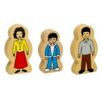 Wooden train locomotive railroad city 50pcs