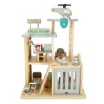 The wooden police station