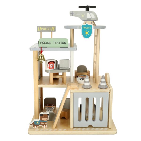 The wooden police station