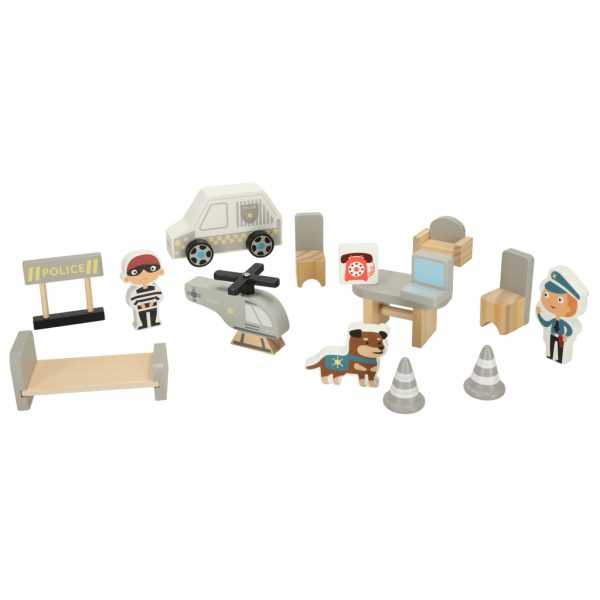 The wooden police station