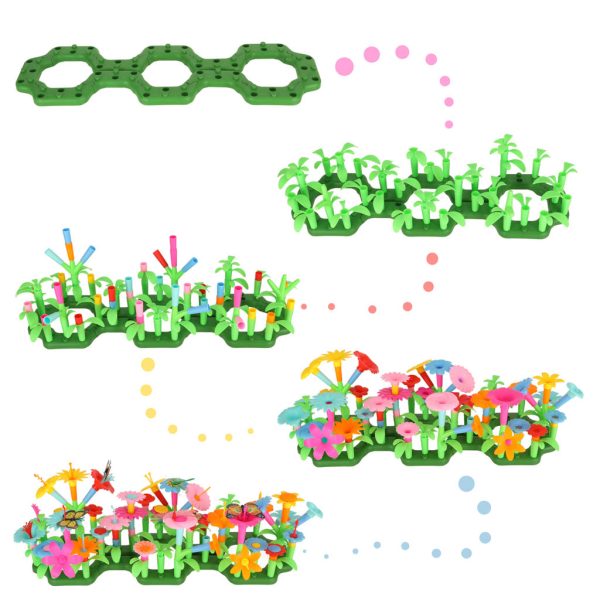 Flowers creative blocks flower garden 175 elements
