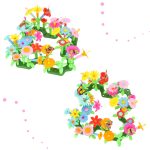 Flowers creative blocks flower garden 175 elements