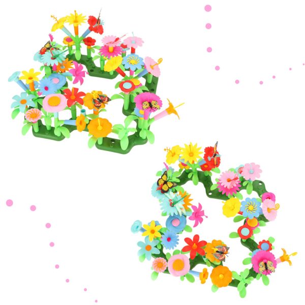 Flowers creative blocks flower garden 175 elements