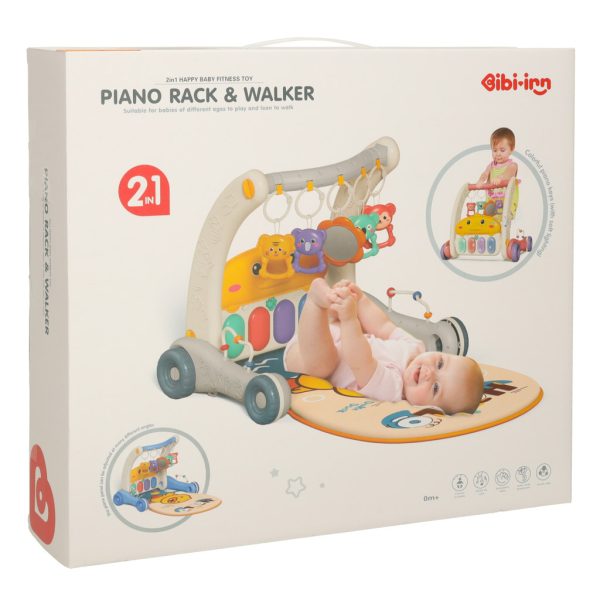Push Mat and Walker Bibi-inn 2in1 gray
