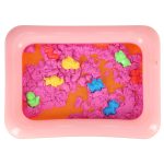 Kinetic sand in a bucket 1 kg blue