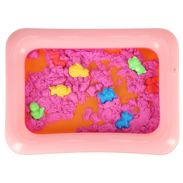 Kinetic sand in a bucket 1 kg blue