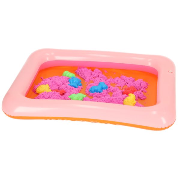 Kinetic sand in a bucket 1 kg blue