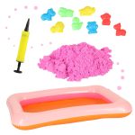 Kinetic sand in a bucket 1 kg blue