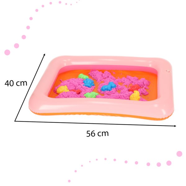 Kinetic sand in a bucket 1 kg blue