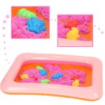 Kinetic sand in a bucket 1 kg blue