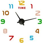 Wall clock sticker 12 digit