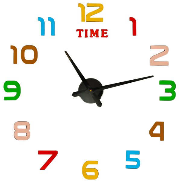 Wall clock sticker 12 digit