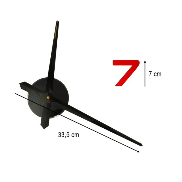 Wall clock sticker 12 digit