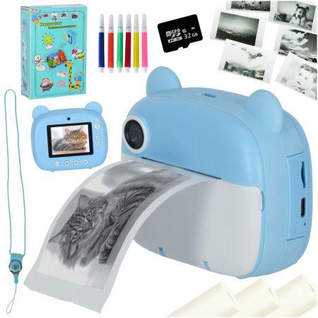 Instant Camera Teddy Bear for Kids skinstars.lt