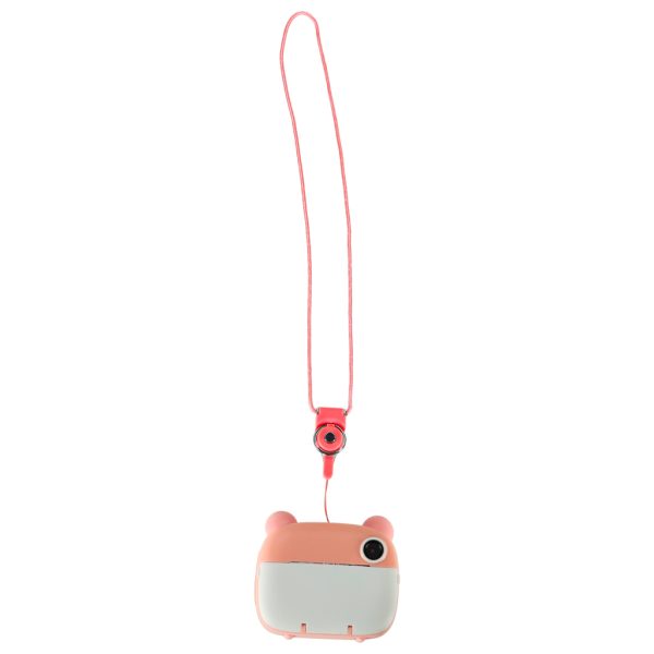 Childrens instant camera teddy bear pink