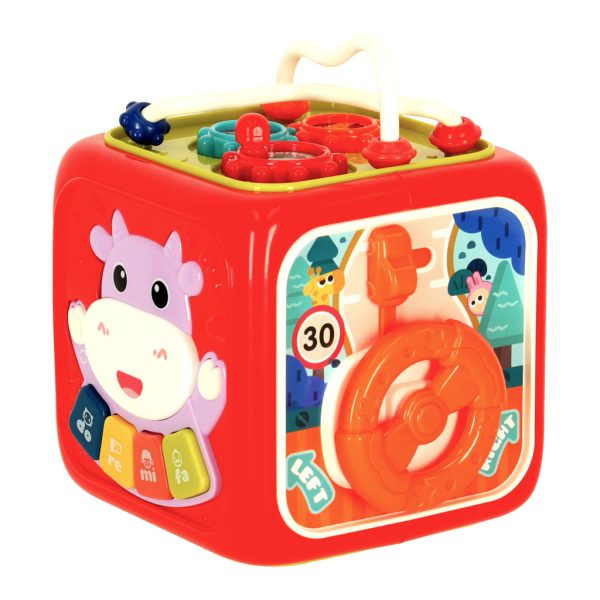 Sensory educational cube 6in1