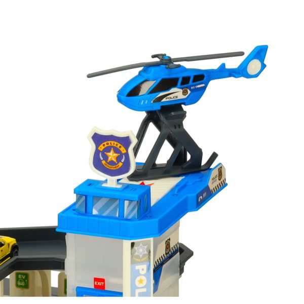 Police Car Parking Lot Playset