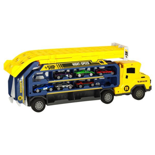 Yellow Truck with Racing Track