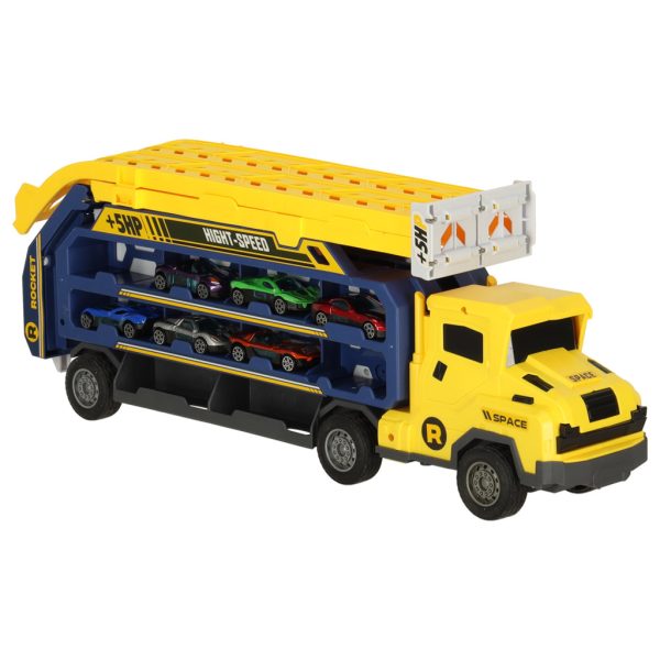 Yellow Truck with Racing Track
