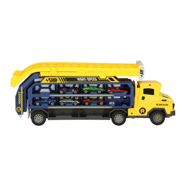 Yellow Truck with Racing Track