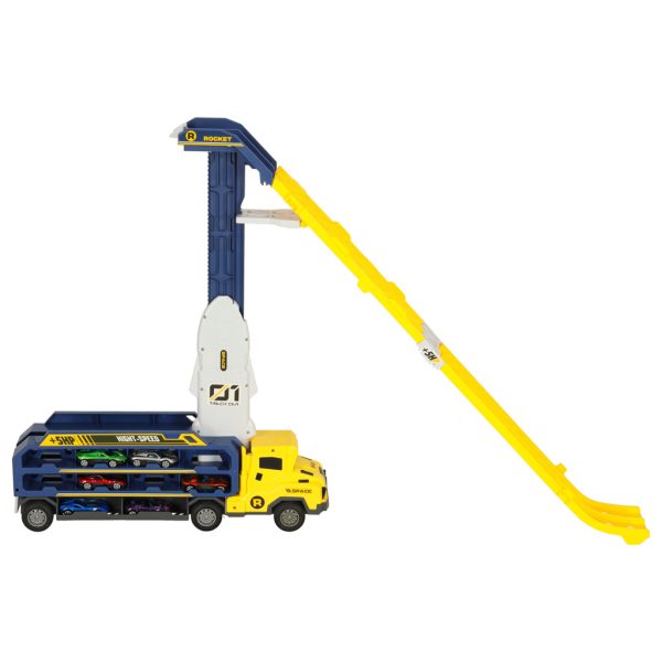 Yellow Truck with Racing Track