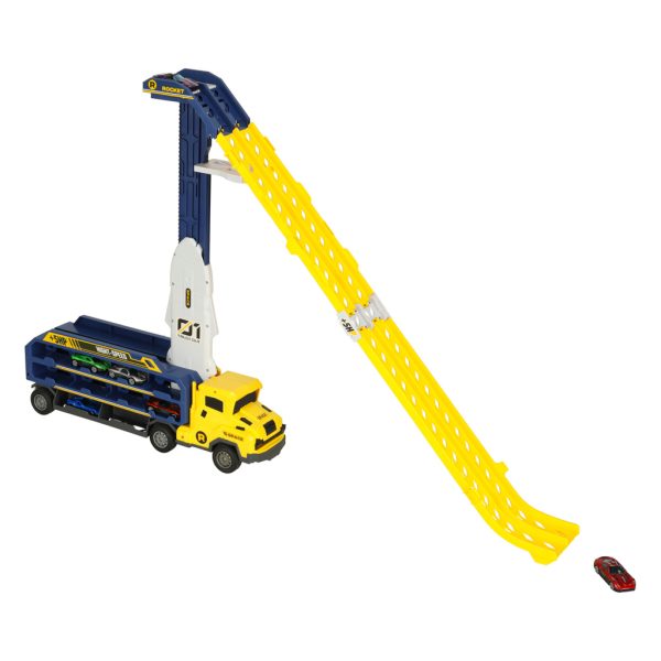 Yellow Truck with Racing Track