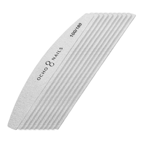 Ocho Nails thin crescent file 100/180 10 pcs.