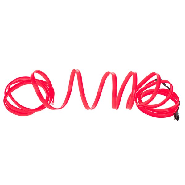 LED ambient lighting for car / car USB / 12V strip 3 m red