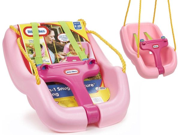 Little Tikes 2-in-1 Snug n Secure Swing 4pk Pink