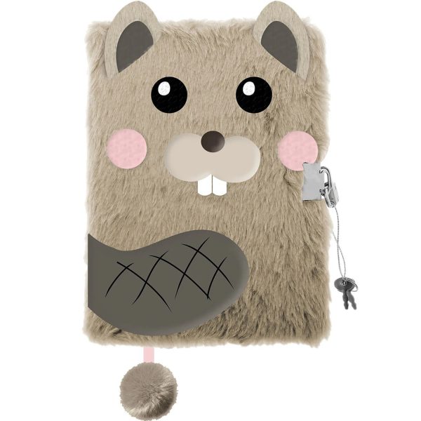 My Little Friend Beaver Hairy Diary with padlock 0895