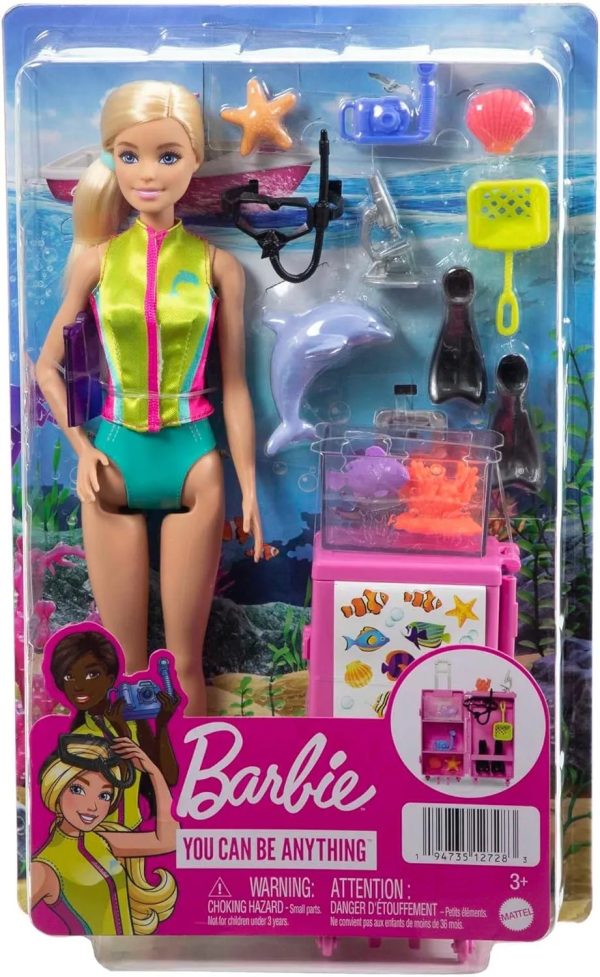 Barbie Careers Blonde doll Marine Biologist HMH26 Mattel