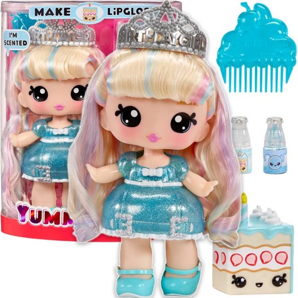 Yummiland Large Doll + Lipgloss Pet- Callie Birthday Cake