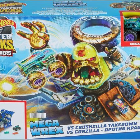 Hot Wheels Monster Trucks Wrex VS Crushzilla HPR47 set is a thrilling find for all enthusiasts of extreme driving. This impressive set features two gigantic monster trucks – Wrex and Crushzilla – ready for epic battles right on your living room floor.