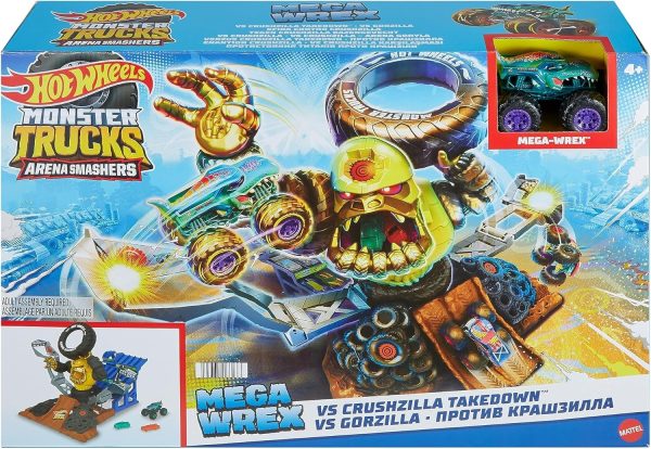 Hot Wheels Monster Trucks Wrex VS Crushzilla HPR47 set is a thrilling find for all enthusiasts of extreme driving. This impressive set features two gigantic monster trucks – Wrex and Crushzilla – ready for epic battles right on your living room floor.