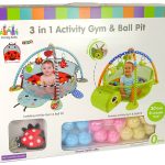 Educational Mat with Turtle Playpen Balls for Baby