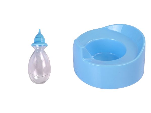 Doll 30 cm Blue Bottle Nightie Drinks