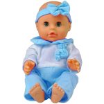 Doll 30 cm Blue Bottle Nightie Drinks