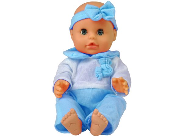 Doll 30 cm Blue Bottle Nightie Drinks