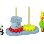 Wooden Animals Sorter Owl Panda Gears