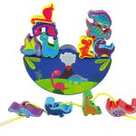Wooden Dinosaur Balance Game Dinosaur Arcade Game