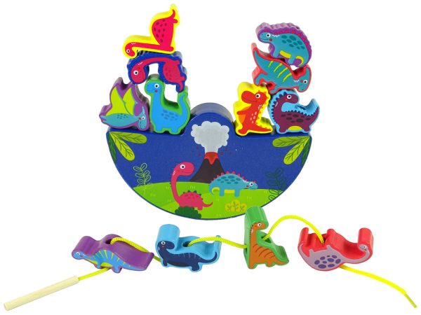 Wooden Dinosaur Balance Game Dinosaur Arcade Game